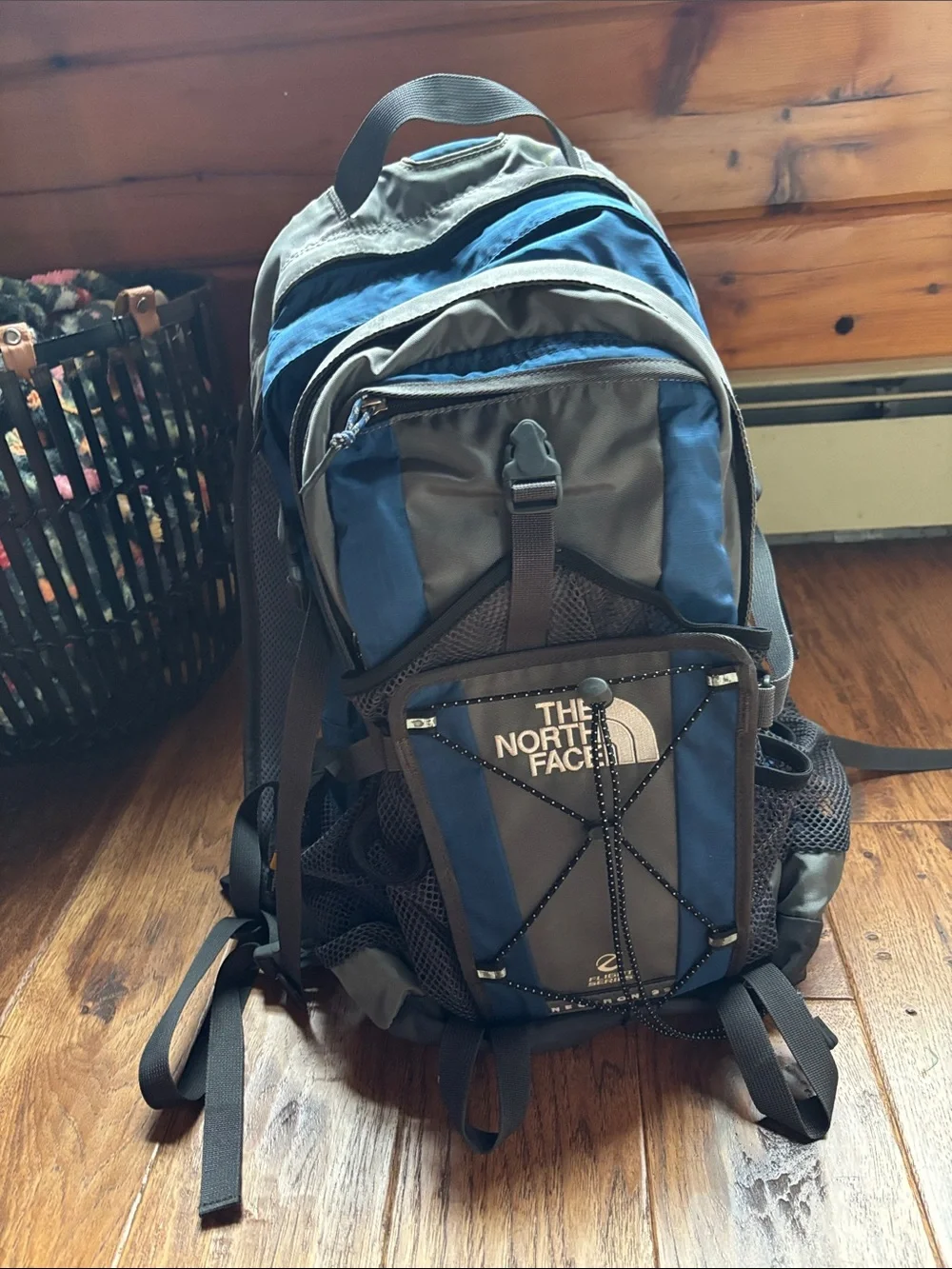 The North Face Blue and Gray Daypack Backpack